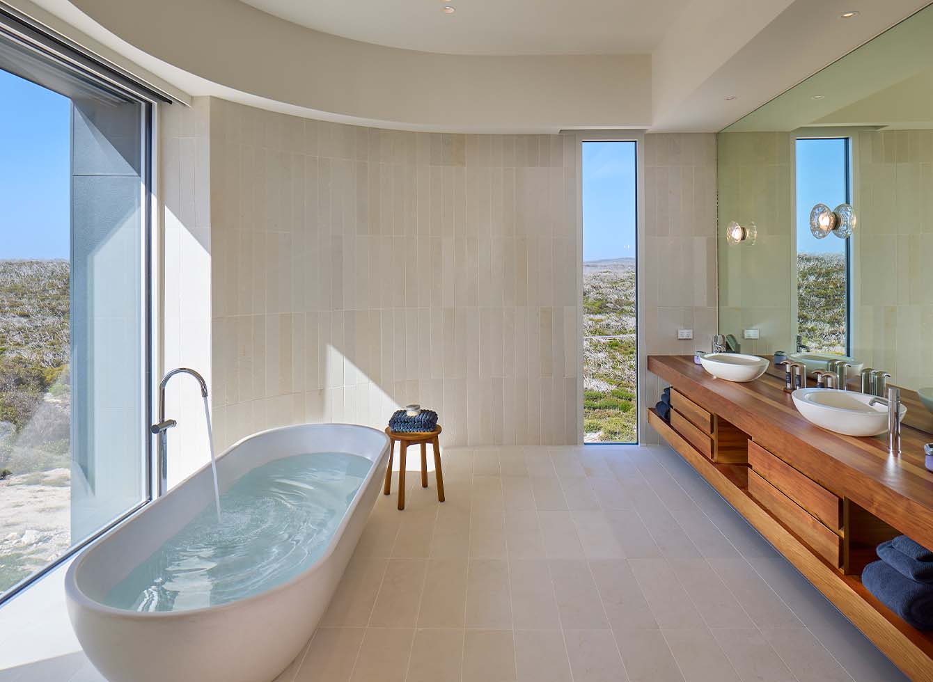 Bedroom and ensuite Right